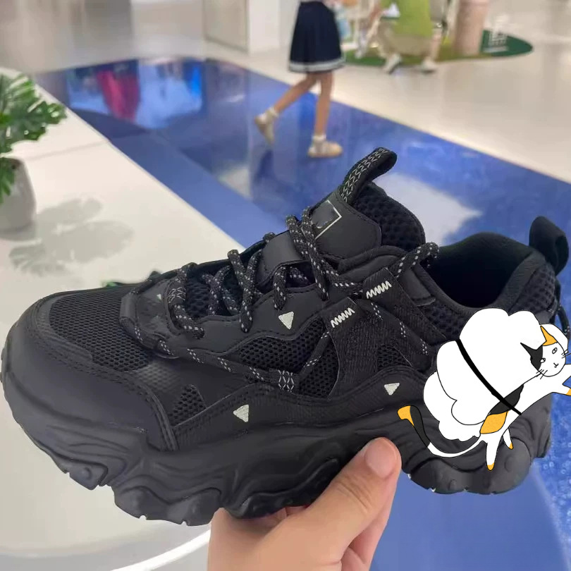 老爹鞋猫爪鞋5代运动鞋休闲鞋夏季款复古男鞋黑色鞋子潮鞋