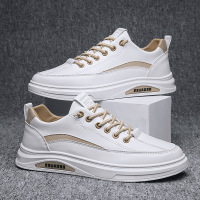 Little White Shoes Board Shoes for Men's Korean Fashion Sports and Leisure Shoes Spring/Summer 2024 New Velvet Trendy Shoes for Students