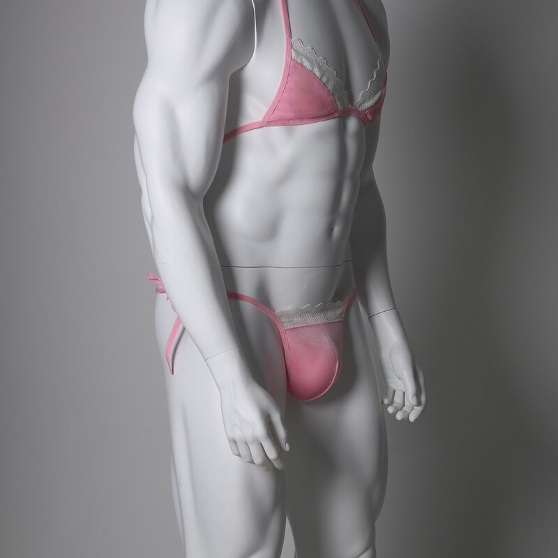 Men's Sexy Bikini Bra and Thong Set Wholesale Amazon Hot-Selling European and American Christmas-Themed Lingerie Men's Sexy Bikini Bra and Thong Set Wholesale Amazon Hot-Selling European and American Christmas-Themed Lingerie