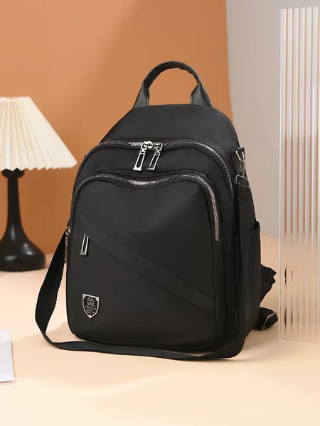 Leisure backpack new trend nylon cloth large capacity multi-layer double back multi-use backpack cross-border schoolbag wholesale