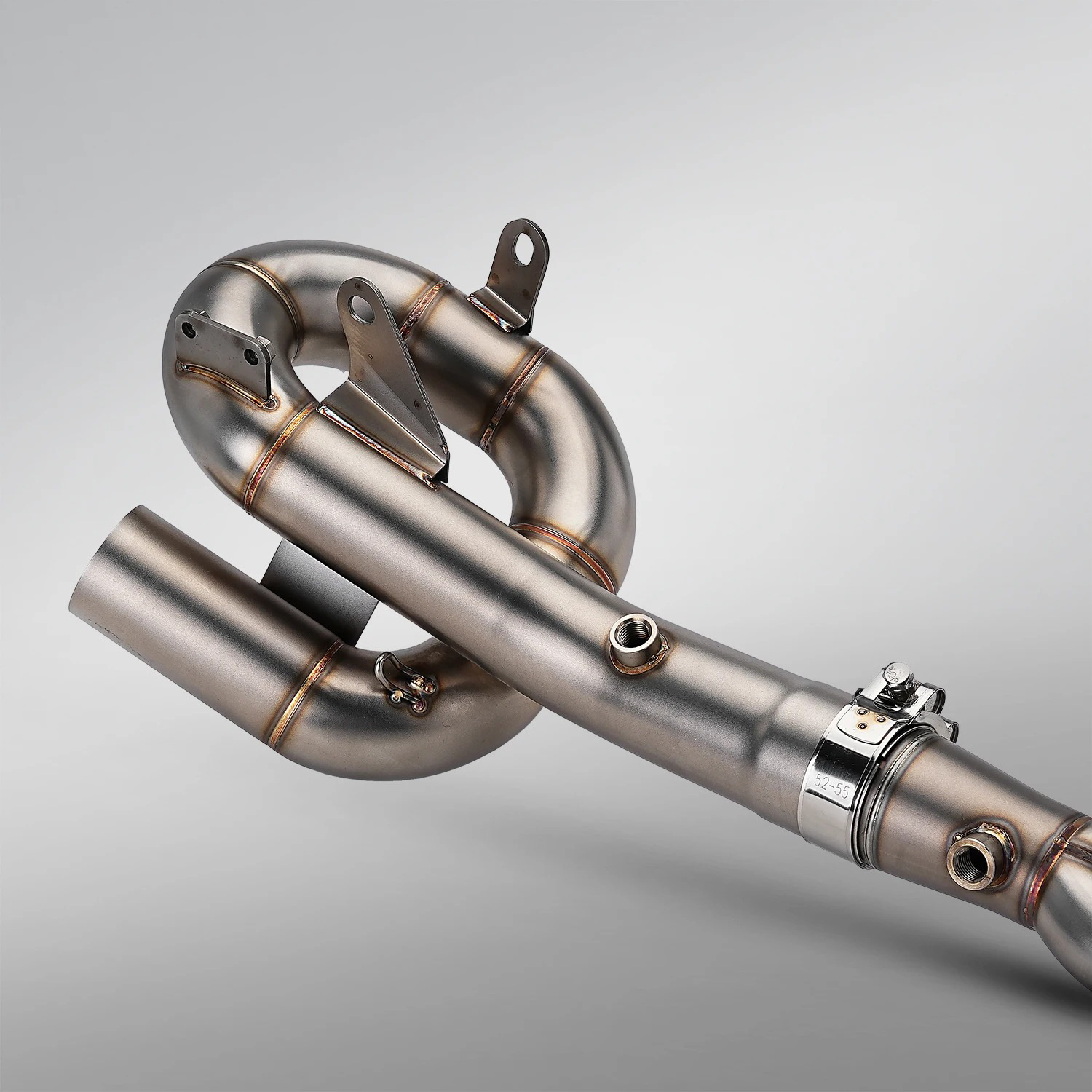 MT-07 TRACER700 XSR700 Motorcycle Modified Exhaust Front Section MT07 Dual Oxygen Sensor Exhaust 51MM