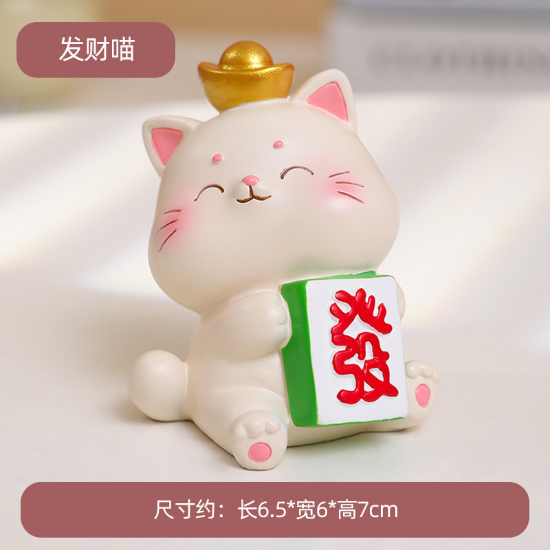 Ornamen kucing keberuntungan (rambut)