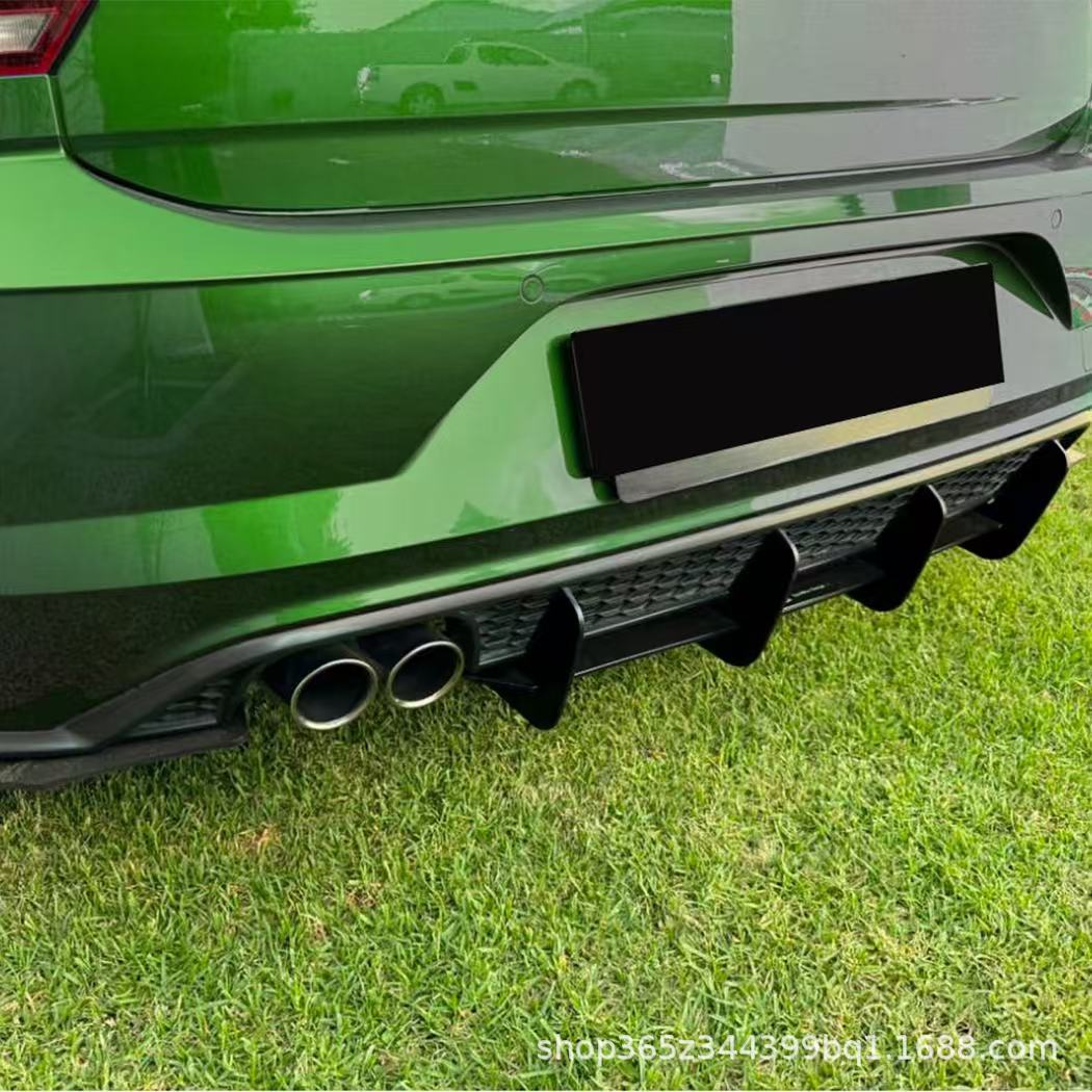Suitable for Volkswagen Polo Mk6 Gti 2018-2021 Rear Lip Tail Lip Spoiler Rear Blade Car Sticker Modification