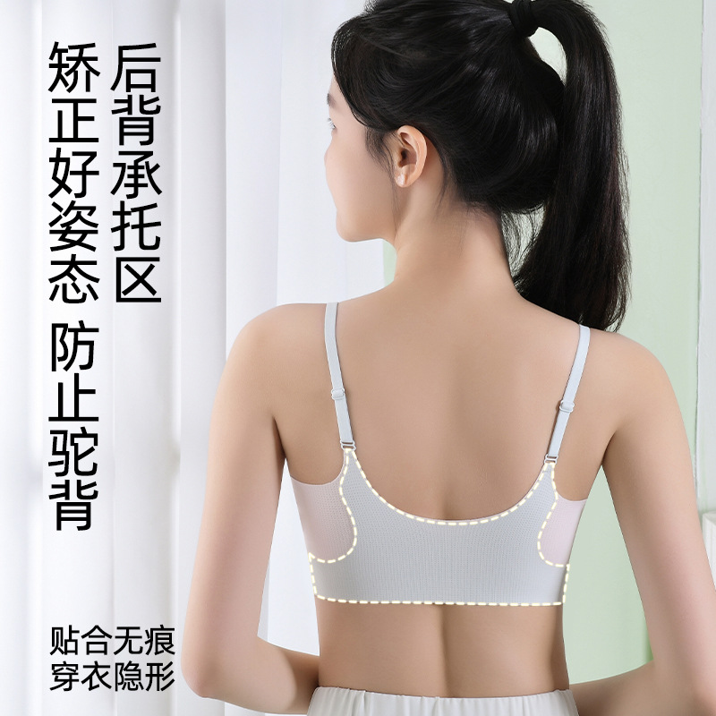 Ropa interior de niñas estudiantes de secundaria secundaria niños de secundaria etapa de desarrollo antichoque chaleco sin marca sostén