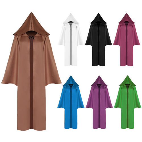 Halloween cloak, Death God cosplay costume, medieval cosplay attire, Star Wars style cape