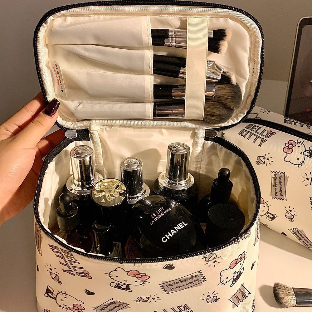 Genuina Kitty bolsa de lavado bolsa de maquillaje dormitorio de estudiantes de gran capacidad bolsa de viaje portátil