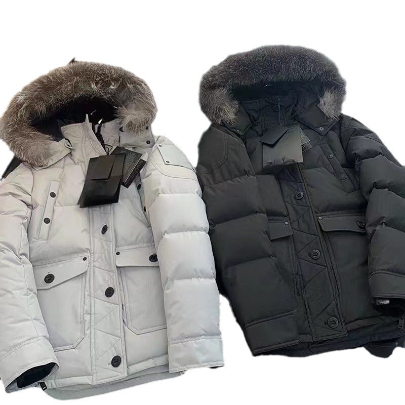2025 Canada Goose Scissors down Jacket with Silver Fox Fur Collar Couple's Ski Jacket Women's Coat 04 Women's Model 07 Men's Model 2025 Canada Goose Scissors down Jacket with Silver Fox Fur Collar Couple's Ski Jacket Women's Coat 04 Women's Model 07 Men's Model