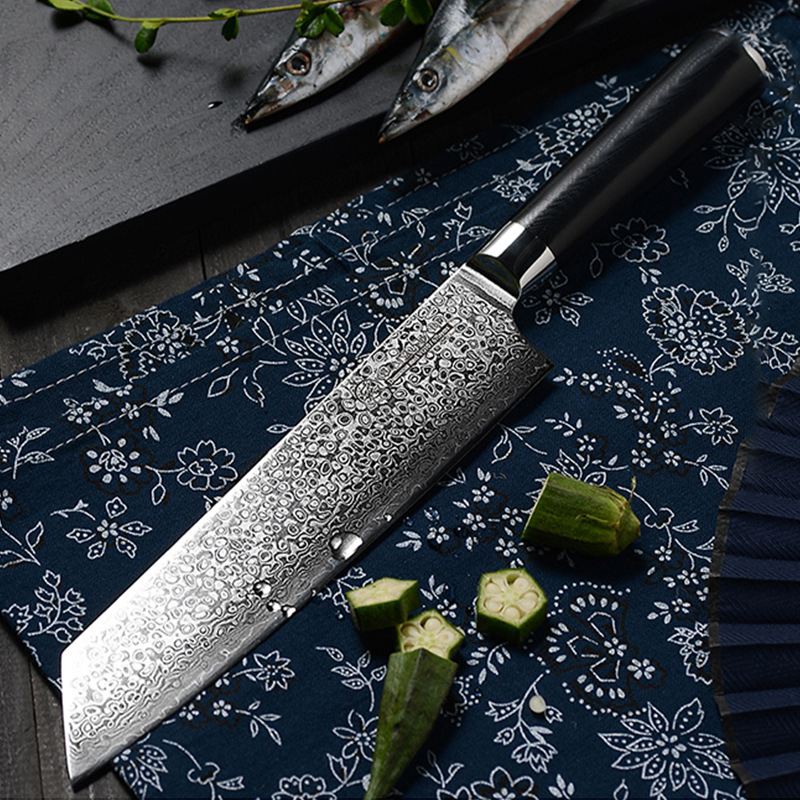 67-layer VG10 Damascus Steel Kitchen Chef's Knife Black Japanese Kitchen Knife Household Sharp Cutting Kitchen Knife