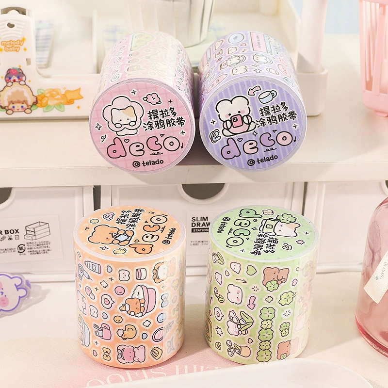 Тиладо Graffiti Tape 4 Baby Paradise Color Symbol Graffiti Tape Cartoon Cartoon Account Sticker