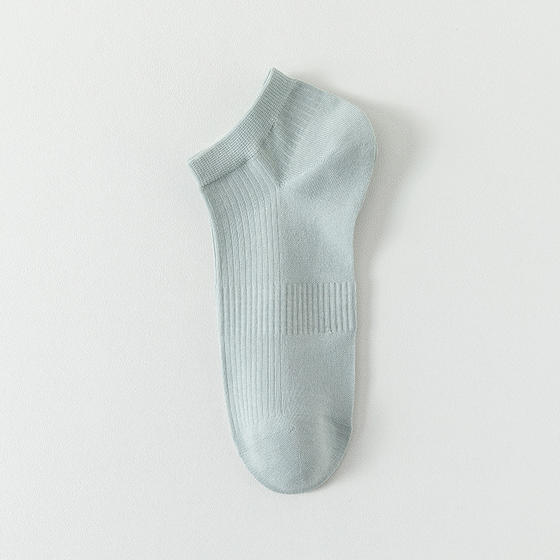 Calcetines de algodón sólido para hombres de verano a rayas calcetines de barco para hombres sin costura cabeza de embalaje independiente absorción de sudor calcetines transpirables para hombres