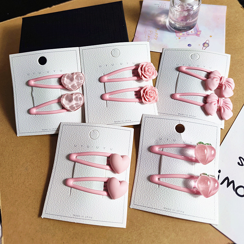 Pink Peach Hairpin