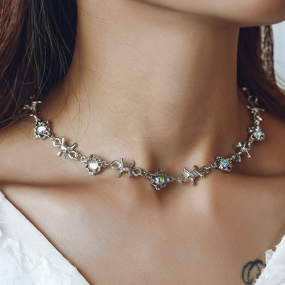 20g Weight Necklace Classification 1 Piece Quantity Sweet Geometric Alloy Plating Women's Necklace