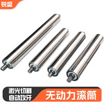 无动力滚筒碳钢镀锌主动被动传送带滚轮源头厂家托辊传送带滚轴筒