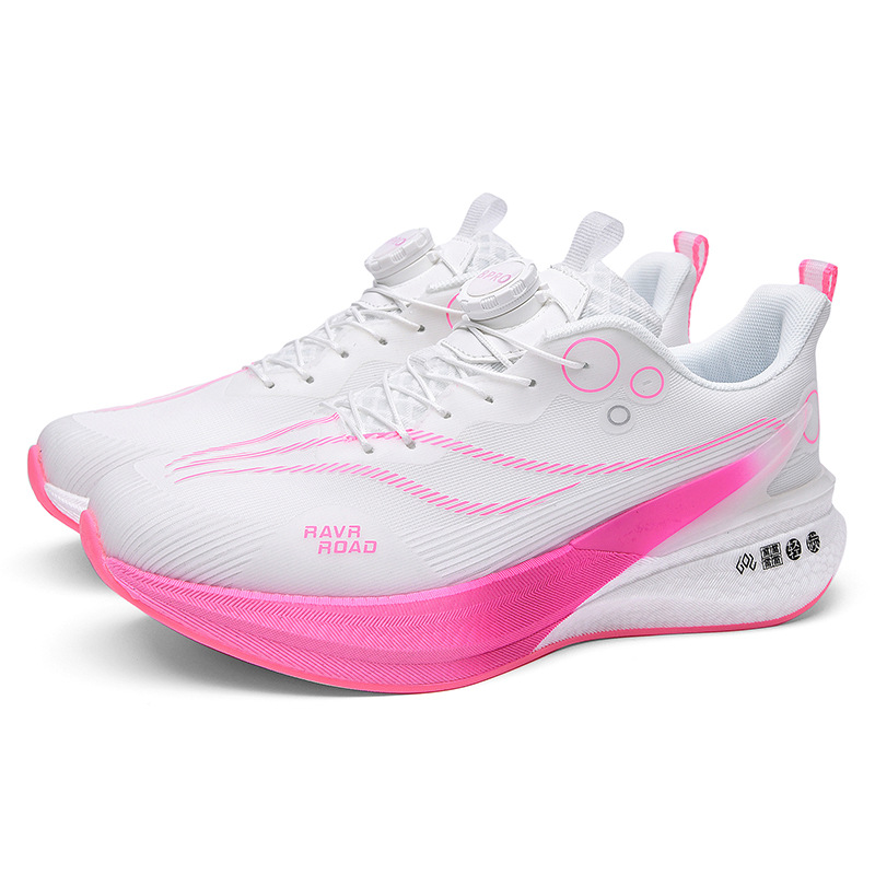 Chitu 8PRO placa de carbono de palma completa para hombres y mujeres, adolescentes, zapatillas para correr con malla transpirable, zapatillas de deporte con amortiguación de hebilla giratoria