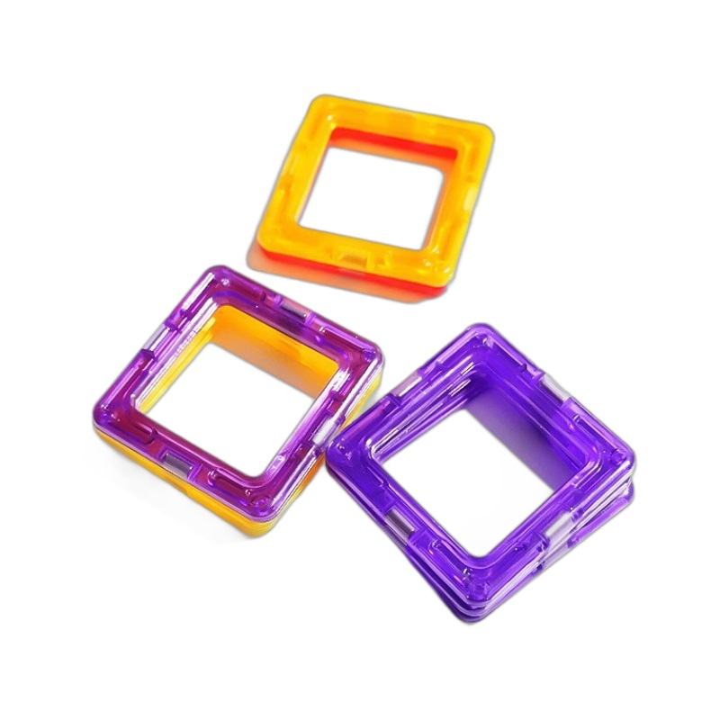 Small magnetic children's constructor, toy, set, castle