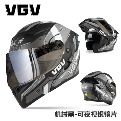 helmet autumn and winter four | Motosiklet dəbilqələri - m-mechanical-black-silver-plated-mirror-no-bonus