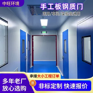 净化钢制门无尘车间钢质门洁净室防火密闭门医院病房通道门钢制门