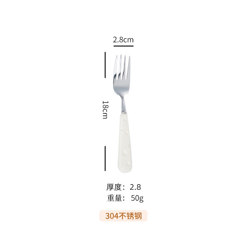 304ステンレスナイフフォークスプーン4点セット高颜値チーズ柄洋食食器家庭用ステーキナイフフォークデザートスプーン|undefined