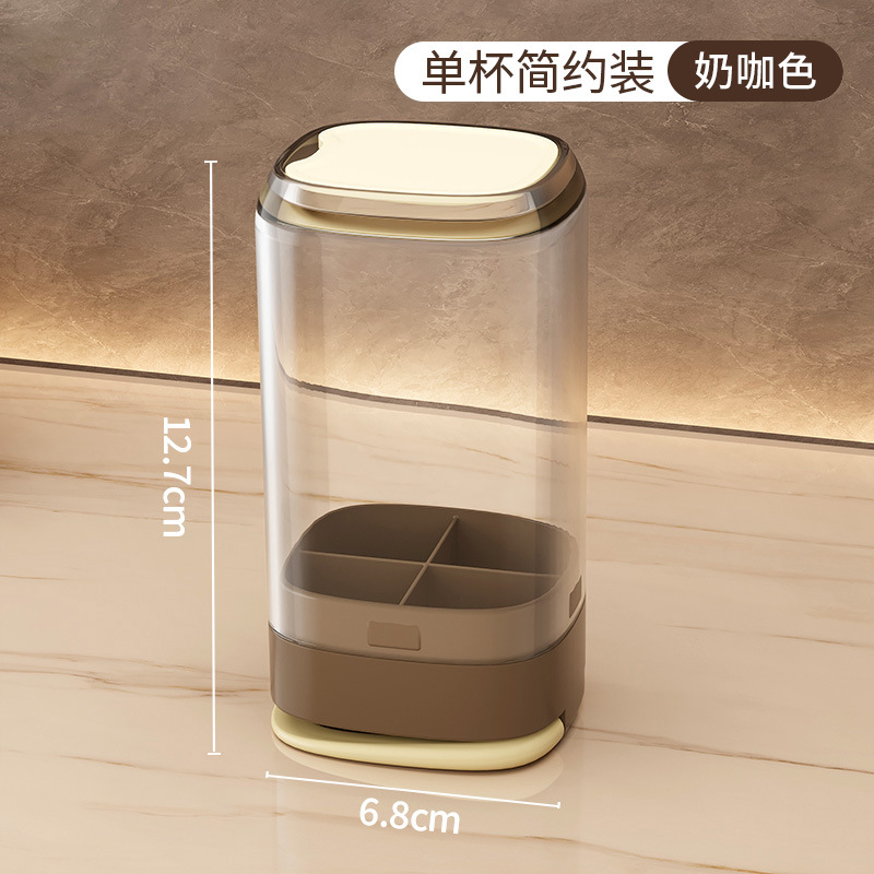 3 - en - 1 mini pequeño portátil dos tazas de cepillo de dientes taza de lavado traje de viaje compacto con cepillo de dientes conjunto de pasta de dientes