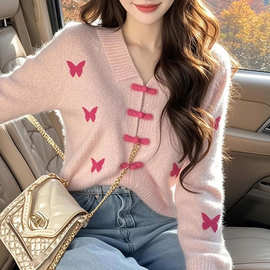 红色简约时尚减龄毛衣女款穿搭慵懒高级感内搭针织上衣韩系