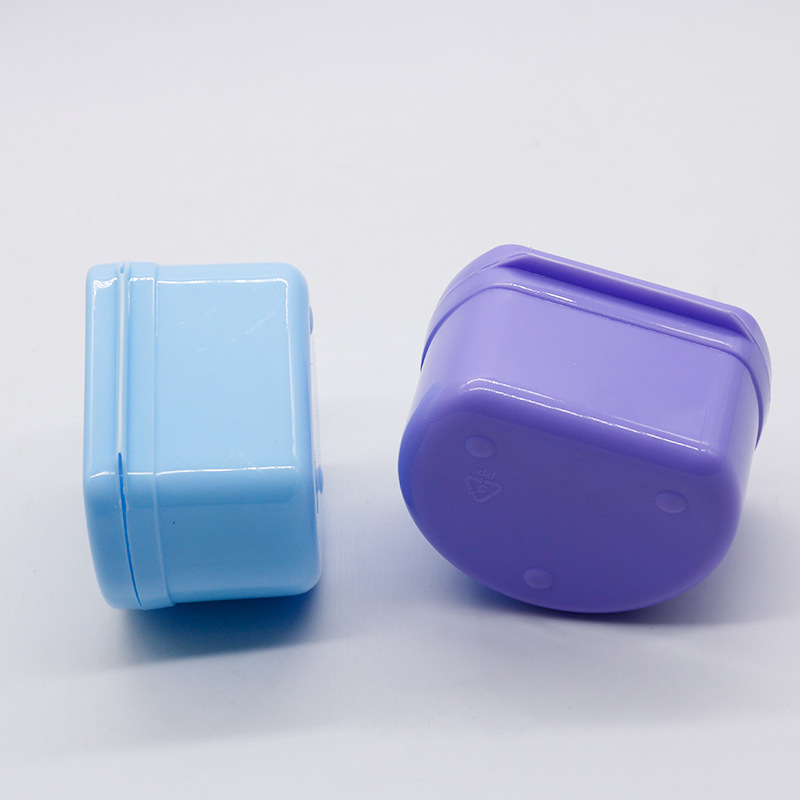 Caja de dientes dentales con caja de almacenamiento de colador caja de pezón caja de almacenamiento de dientes caja de soporte de ortodoncia caja de dentadura portátil