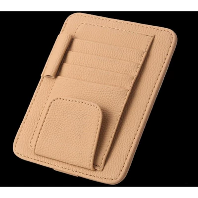 Car Sun Visor Bill Holder Car Glasses Clip/Bill Clip - beige