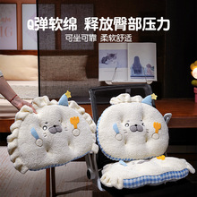 萌萌小海豹单片坐垫Q弹软绵饺子包子办公室座椅屁垫家居沙发蒲团