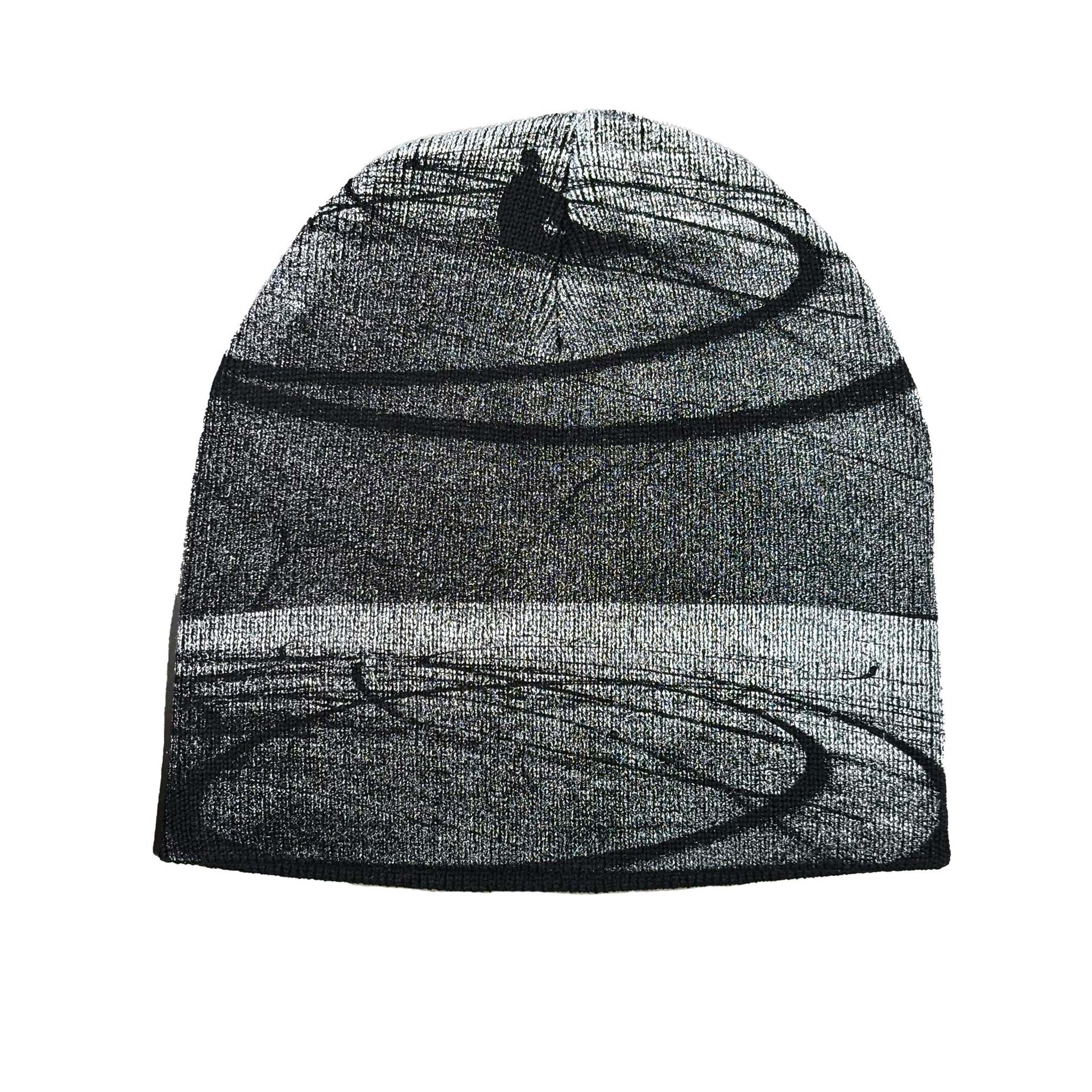 Unbranded Vintage Graphic Beanie Black/Grey