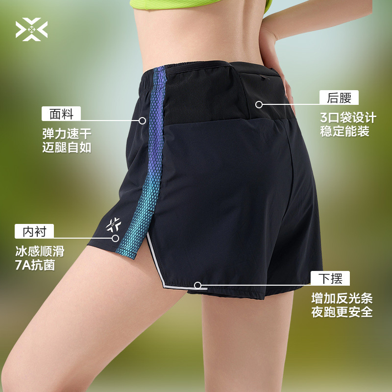 Youwei Men's and Women's Air Quarter Training Running Shorts Sports Breathable Reflective Lining Quick-Drying Pants with Multiple Flap Pocket Pantss Youwei Men's and Women's Air Quarter Training Running Shorts Sports Breathable Reflective Lining Quick-Drying Pants with Multiple Flap Pocket Pantss