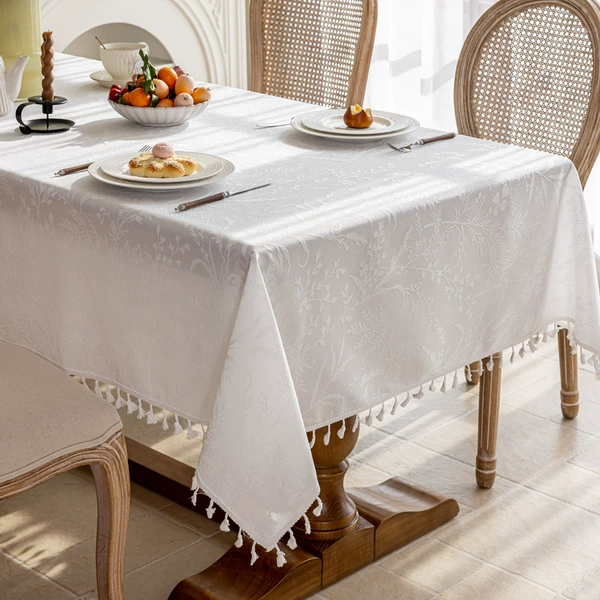 Hetian tassel tablecloth