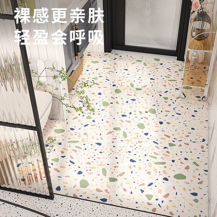 简约水磨石防滑地垫硅藻泥厕所满铺防滑地毯卫浴可擦耐脏吸水脚垫|undefined