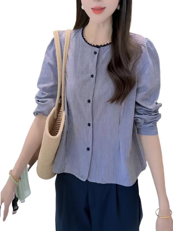 秋季高级感轻奢减龄洋气2025年宽松慵懒风衬衫女设计感小众上衣女|undefined