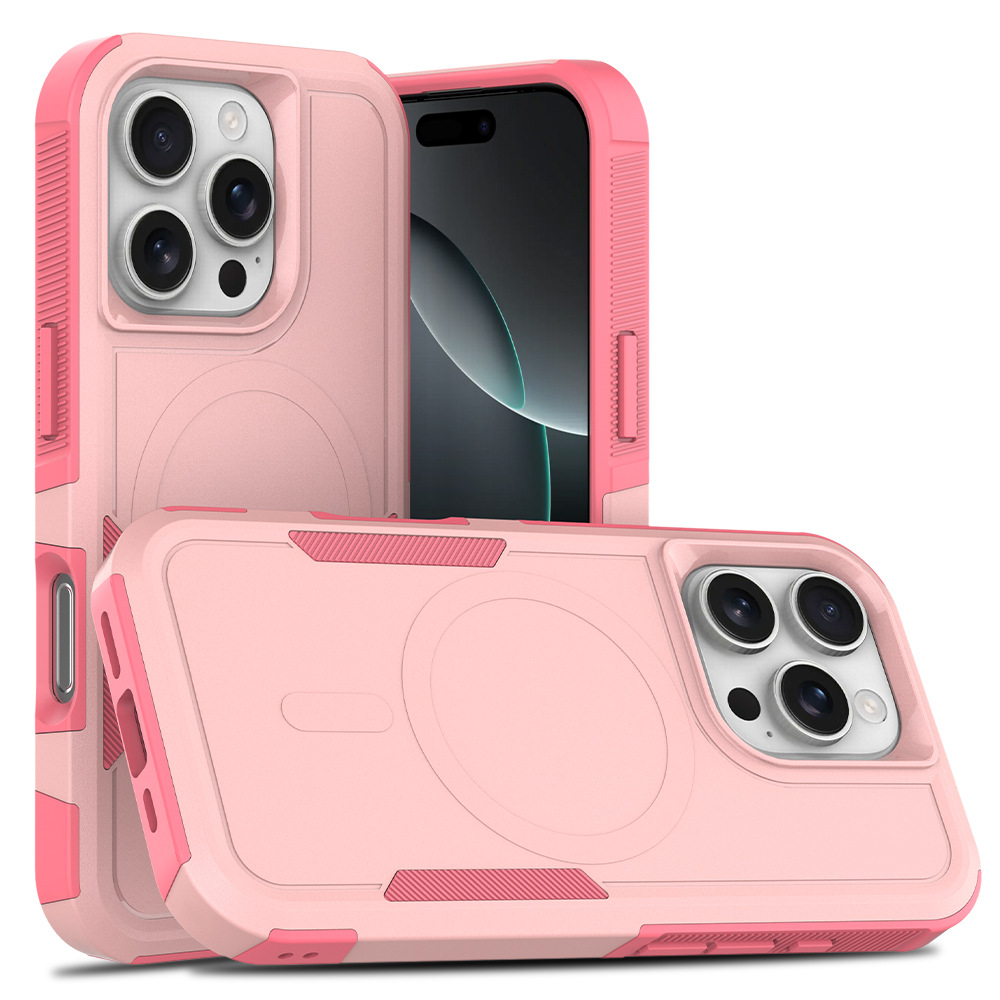 Aplicable en stock para Apple 16 Pro todo incluido 2 en 1 succión magnética anti-caída embarque de la caja del teléfono móvil lado de la caja antideslizante