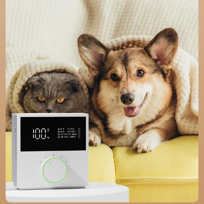 Pet Cat and Dog Negative Ion Air Purifier for Home Use, Removes Formaldehyde, Adsorbs Second-Hand Smoke, Eliminates Odors in Bedroom and Bathroom