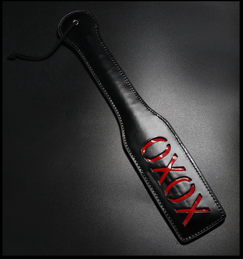 PU Embossed Leather Hand-Pat Whip 45cm for Adult Couples Flirting — detail image 22