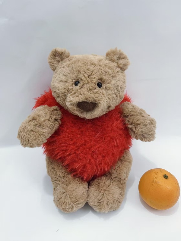 現物イギリスJellycatバーゼル熊バレンタインデープレゼントかわいいぬいぐるみ熊人形愛熊原|undefined