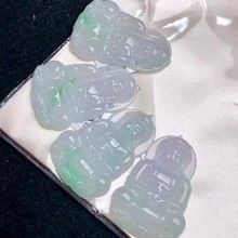 冰种翡翠观音吊坠男款天然玉器玉石玉观音挂件A货证书缅甸批发