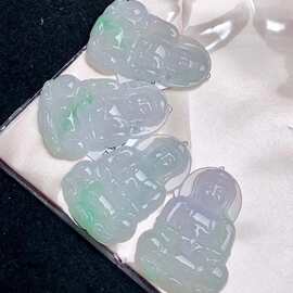 冰种翡翠观音吊坠男款天然玉器玉石玉观音挂件A货证书缅甸批发