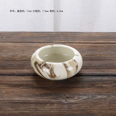 round shape, premium quality — Car ashtray - white-brown-medium-size-single-piece-safety-equipment
