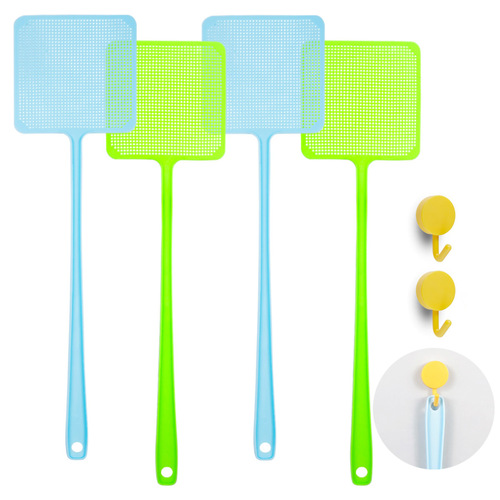 Plastic fly swatters wholesale, street stalls, household use, Amazon cross-border special supply, new materials that can’t be broken, fly killing and mosquito swatting
