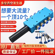 多级真空发生器大吸力VTM350集成式负压气动静音大流量工业麦太保