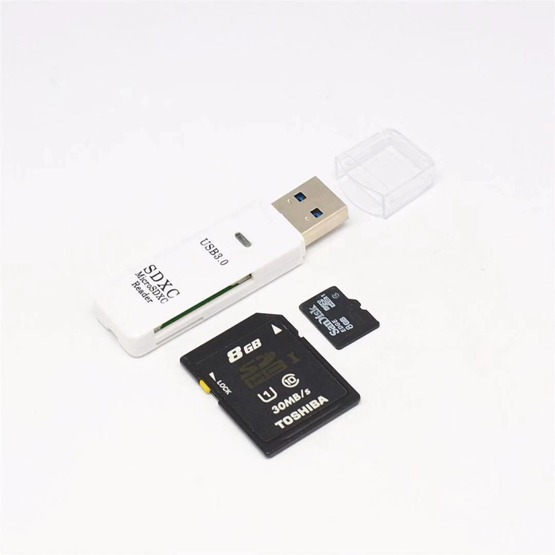 2-в-1 USB 3.0 кард-ридер компьютер TF/SD-карта 3.0 высокоскоростной кард-ридер пакет IC многофункциональный кард-ридер