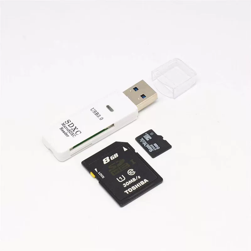 Two-in-one USB3.0 card reader computer TF/sd card 3.0 high-speed card reader package IC multi-function card reader