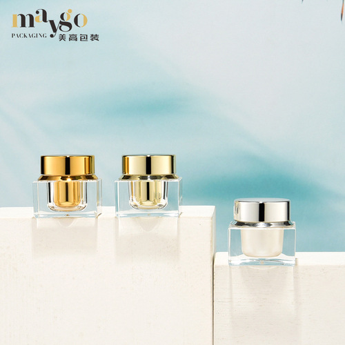 High-end acrylic cosmetics eye cream face cream bottle nail polish packaging trial size sample bottle 5g