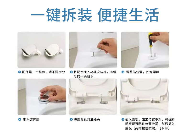 Factory wholesale thickened anti-breakage cover plate, large foot pad, universal large U-shaped toilet seat cover for household use Application Scenario