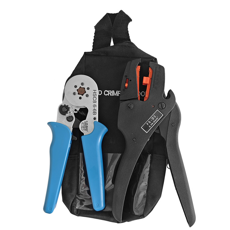 C8K-D366迷你型牛津包工具套餐HSC8 6-6B压线钳/FS-D3剥线钳组合