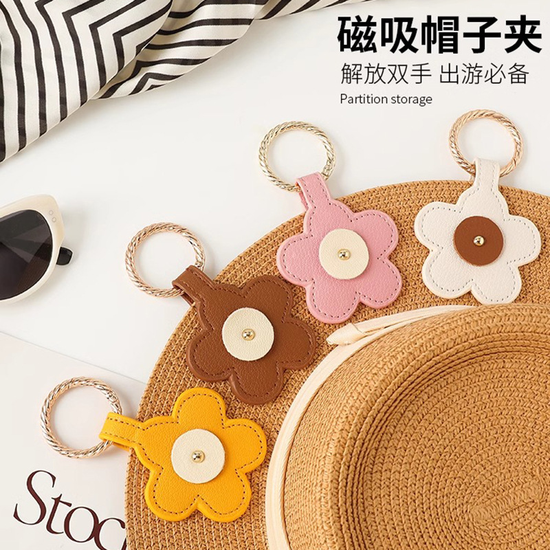 Hat Clip Magnetic Portable Clip Hat Artifact Travel Storage Hat Anti-lost Clip Sun Hat Backpack Hook Bag Buckle