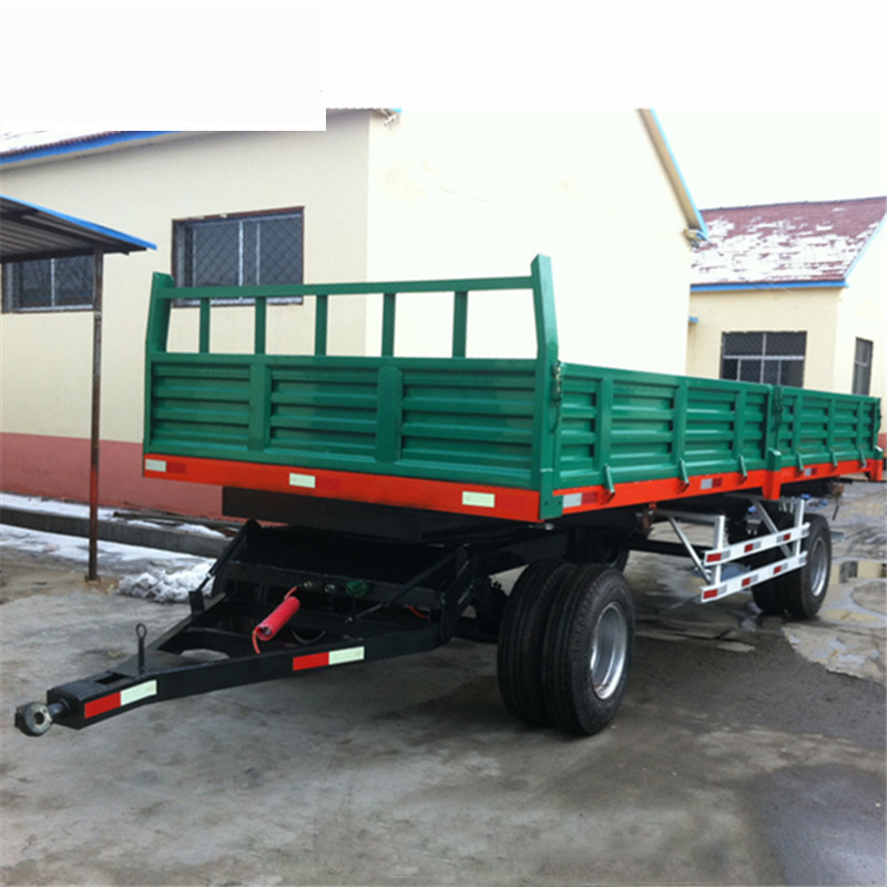 20T农用拖车 自卸拖车 拖拉机运输挂车机组 平板拖车 工具运输车