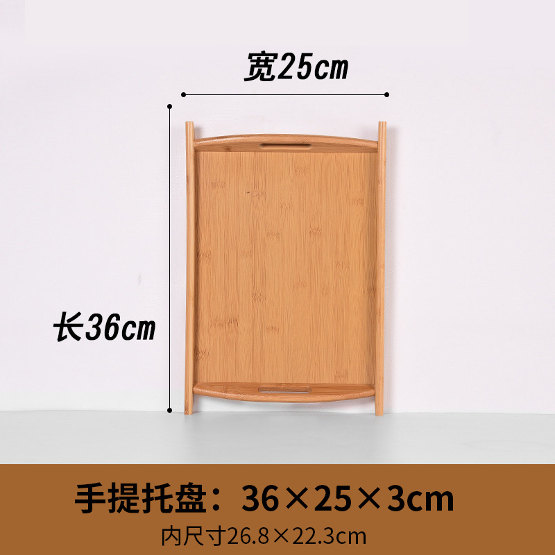 Paleta de productos de salón de belleza bandeja de madera bandeja de fruta de bambú bandeja de té de bambú bandeja de mezcla de aceite esencial rectangular