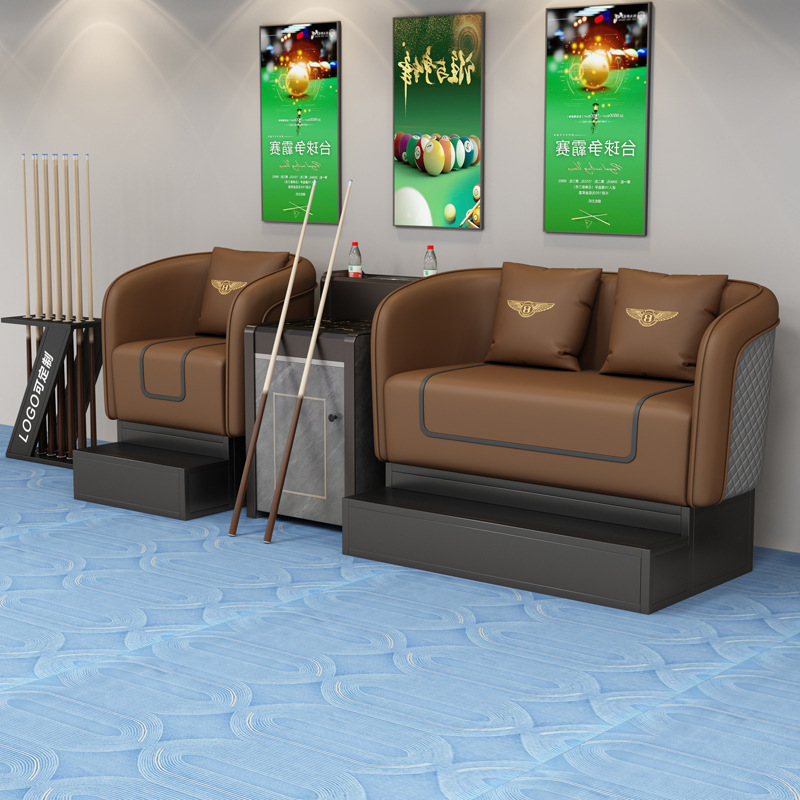 Sala de billar de alta calidad, sofá de observación de pelota, sala de billar, sofá de mesa, silla de mesa, sala de billar de autoservicio, sofá de mesa de té